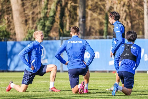 Training on 27 02 26, Men, Soccer, Season 2025 2026, 2 Liga, Karlsruher SC Warm-up at training Karlsruhe Wildparkstadion Baden Württemberg Germany