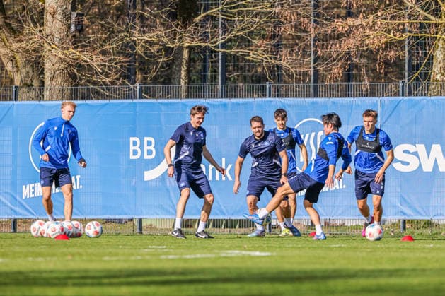 Training on 27 02 26, Men, Soccer, Season 2025 2026, 2 Liga, Karlsruher SC Casual training match Karlsruhe Wildparkstadion Baden Württemberg Germany