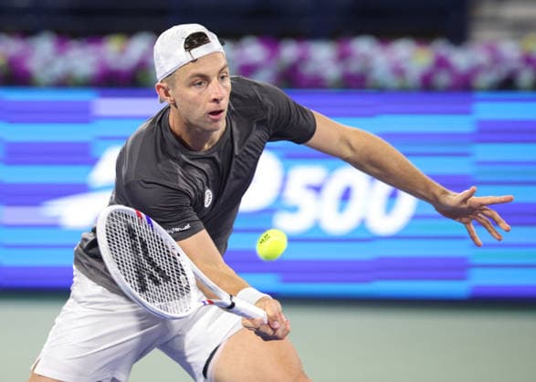 Tallon Griekspoor, Dubai Duty Free Tennis Championships, Dubai, U A E Tennis Dubai Tennis Championships 2026 ATP Dubai Duty Free Tennis Stadium Dubai United Arab Emirates 28 February 2026 Copyright: xJuergenxHasenkopfx