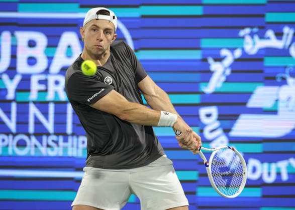 Tallon Griekspoor, Dubai Duty Free Tennis Championships, Dubai, U A E Tennis Dubai Tennis Championships 2026 ATP Dubai Duty Free Tennis Stadium Dubai United Arab Emirates 28 February 2026 Copyright: xJuergenxHasenkopfx