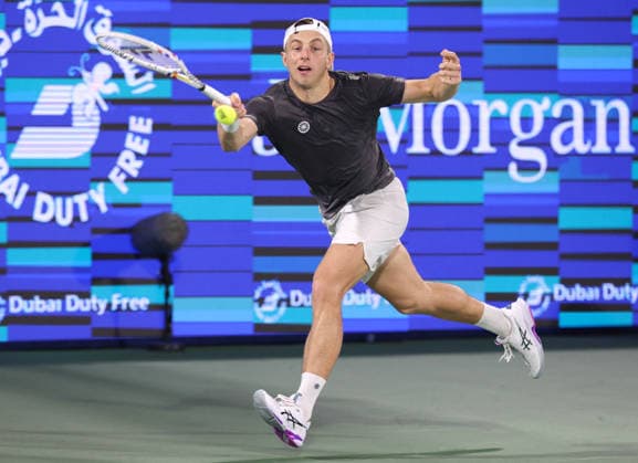 Tallon Griekspoor, Dubai Duty Free Tennis Championships, Dubai, U A E Tennis Dubai Tennis Championships 2026 ATP Dubai Duty Free Tennis Stadium Dubai United Arab Emirates 28 February 2026 Copyright: xJuergenxHasenkopfx