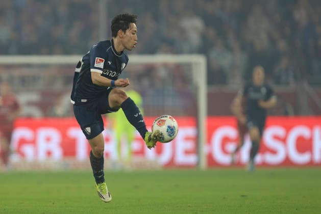 Koji Miyoshi VfL Bochum in action, on the ball, single action during the 2 Bundesliga match between Fortuna Düsseldorf and VfL Bochum, Merkur Spiel Arena on February 27, 2026 in Düsseldorf, Germany Photo by Oliver Kaelke DeFodi Images Koji Miyoshi VfL Bochum controls the ball during the 2 Bundesliga match between Fortuna Düsseldorf and VfL Bochum at Merkur Spiel Arena on February 27, 2026 in Düsseldorf, Germany Photo by Oliver Kaelke DeFodi Images Photo by Oliver Kaelke DeFodi Images
