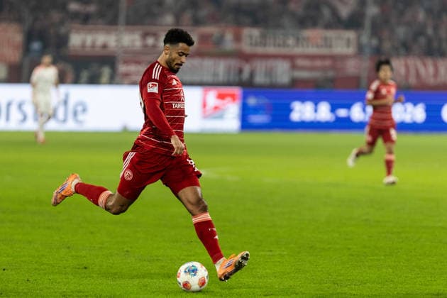 2 Fußball Bundesliga Fortuna Düsseldorf VfL Bochum 27 02 2026 Emmanuel Iyoha Fortuna Düsseldorf, 19 2 Fußball Bundesliga Fortuna Düsseldorf VfL Bochum Merkur Spiel Arena, Düsseldorf 27 02 2026 DFL regulations prohibit any use of photographs as image sequences and or quasi video Copyright: xBEAUTIFULxSPORTS Buriakovx
