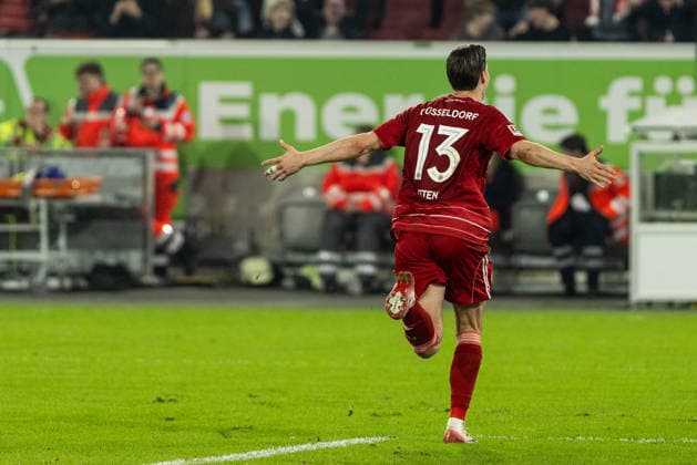 2 Fußball Bundesliga Fortuna Düsseldorf VfL Bochum 27 02 2026 Fortuna Düsseldorf celebrates the goal, 1 0 by Cedric Itten Fortuna Düsseldorf, 13 2 Fußball Bundesliga Fortuna Düsseldorf VfL Bochum Merkur Spiel Arena, Düsseldorf 27 02 2026 DFL regulations prohibit any use of photographs as image sequences and or quasi video Copyright: xBEAUTIFULxSPORTS Buriakovx