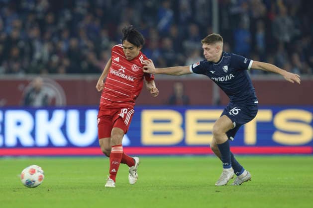 Satoshi Tanaka Fortuna Düsseldorf and Callum Marshall VfL Bochum in a duel during the 2 Bundesliga match between Fortuna Düsseldorf and VfL Bochum, Merkur Spiel Arena on February 27, 2026 in Düsseldorf, Germany Photo by Oliver Kaelke DeFodi Images Satoshi Tanaka Fortuna Düsseldorf and Callum Marshall VfL Bochum battle for the ball during the 2 Bundesliga match between Fortuna Düsseldorf and VfL Bochum at Merkur Spiel Arena on February 27, 2026 in Düsseldorf, Germany Photo by Oliver Kaelke DeFodi Images Photo by Oliver Kaelke DeFodi Images