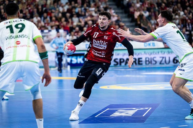 DAIKIN HBL SG Flensburg Handewitt vs HSG Wetzlar 27 02 26 Marko Grgic Nr 17, SG Flensburg Handewitt in attack DAIKIN HBL SG Flensburg Handewitt vs HSG Wetzlar, GP JOULE Arena on 27 02 26 Copyright: xBEAUTIFULxSPORTS MarioxM.xKobergx
