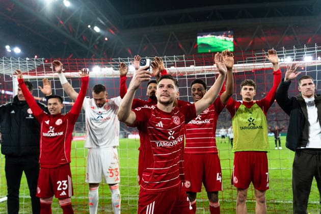 Germany 2 Bundesliga 2025 2026 Fortuna Düsseldorf vs VfL Bochum 24 Matchday 27 02 2026 Merkur Spiel Arena Nordrhein Westfalen Florent Muslija Fortuna Düsseldorf, 24 Copyright: xCelinaxLeiersx