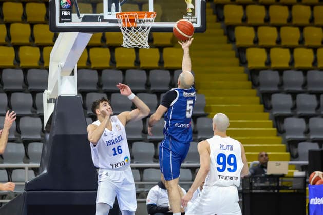 FIBA World Cup Qualifiers : Israel vs Cyprus SIMON MICHAIL of Cyprus scores. Israel plays against Cyprus for the FIBA World Cup 2027 Qualifiers at Spyros Kyprianou Arena, Limassol, Cyprus, on Feb. 27, 2026. Limassol Cyprus Copyright: xKOSTASxPIKOULASx