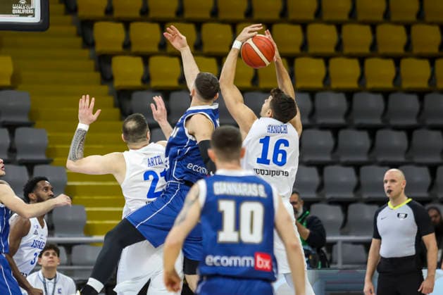 FIBA World Cup Qualifiers : Israel vs Cyprus YOTAM HANOCHI of Israel takes a rebound. Israel plays against Cyprus for the FIBA World Cup 2027 Qualifiers at Spyros Kyprianou Arena, Limassol, Cyprus, on Feb. 27, 2026. Limassol Cyprus Copyright: xKOSTASxPIKOULASx