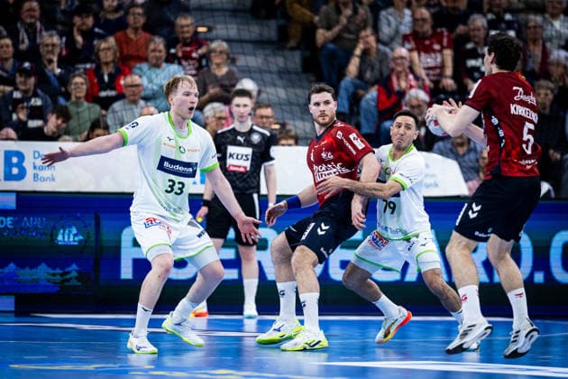 DAIKIN HBL SG Flensburg Handewitt vs HSG Wetzlar 27 02 26 Team SG Flensburg Handewitt in attack DAIKIN HBL SG Flensburg Handewitt vs HSG Wetzlar, GP JOULE Arena on 27 02 26 Copyright: xBEAUTIFULxSPORTS MarioxM.xKobergx