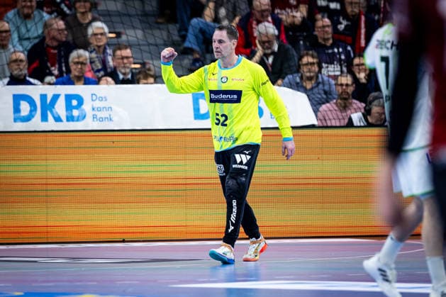 DAIKIN HBL SG Flensburg Handewitt vs. HSG Wetzlar 27 02 26 Andreas Palicka No 52, HSG Wetzlar DAIKIN HBL SG Flensburg Handewitt vs. HSG Wetzlar, GP JOULE Arena on 27 02 26 Copyright: xBEAUTIFULxSPORTS MarioxM.xKobergx
