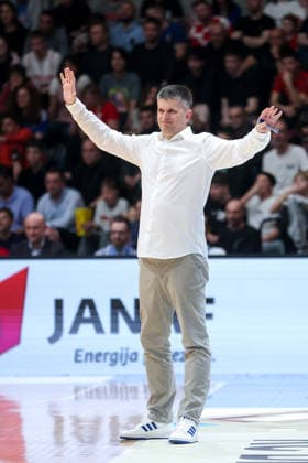 Croatia v Germany: Group E - FIBA World Cup 2026 European Qualifier Head Coach of Croatia Tomislav Mijatovic reacts during the FIBA Basketball World Cup 2027 Group E European Qualifier between Croatia v Germany at Drazen Petrovic Basketball Center on February 27, 2026 in Zagreb, Croatia, Croatia.  IgorxKralj PIXSELL