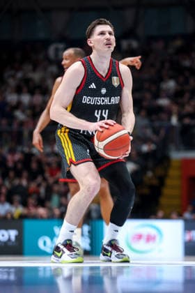 Croatia v Germany: Group E - FIBA World Cup 2026 European Qualifier David Kramer of Germany shoots a free throw during the FIBA Basketball World Cup 2027 Group E European Qualifier between Croatia v Germany at Drazen Petrovic Basketball Center on February 27, 2026 in Zagreb, Croatia, Croatia.  IgorxKralj PIXSELL