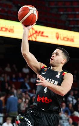Belgium s Emmanuel Manu Lecomte pictured in action during a basketball match between Belgian national team, Nationalteam Belgian Lions and Finland, Friday 27 February 2026 in Charleroi, qualifier 3 6 for the men s 2027 FIBA World Championships. VIRGINIExLEFOUR  x165755968x