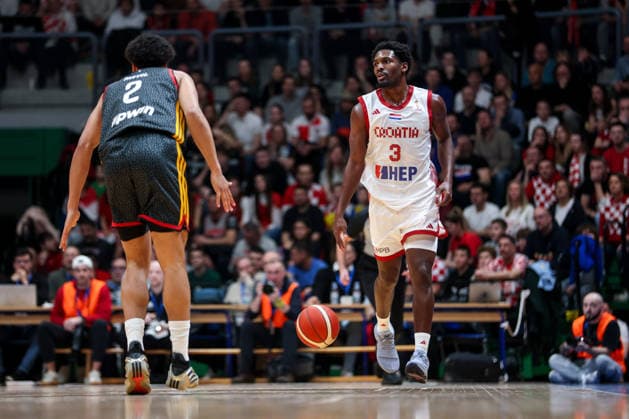 Croatia v Germany: Group E - FIBA World Cup 2026 European Qualifier Jaleen Smith of Croatia dribbles the ball during the FIBA Basketball World Cup 2027 Group E European Qualifier between Croatia v Germany at Drazen Petrovic Basketball Center on February 27, 2026 in Zagreb, Croatia, Croatia.  IgorxKralj PIXSELL