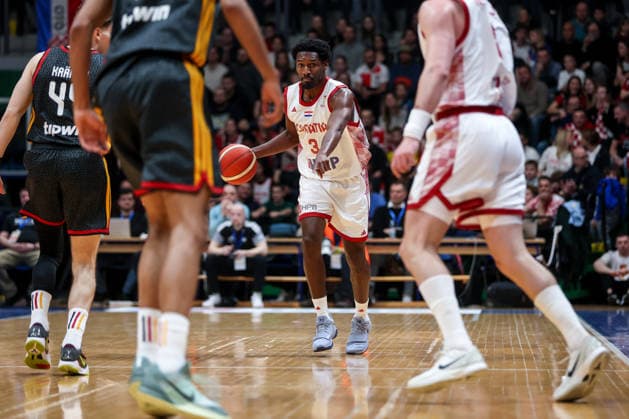 Croatia v Germany: Group E - FIBA World Cup 2026 European Qualifier Jaleen Smith of Croatia dribbles the ball during the FIBA Basketball World Cup 2027 Group E European Qualifier between Croatia v Germany at Drazen Petrovic Basketball Center on February 27, 2026 in Zagreb, Croatia, Croatia.  IgorxKralj PIXSELL