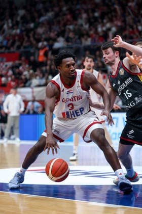 Croatia v Germany: Group E - FIBA World Cup 2026 European Qualifier Jaleen Smith of Croatia dribbles the ball during the FIBA Basketball World Cup 2027 Group E European Qualifier between Croatia v Germany at Drazen Petrovic Basketball Center on February 27, 2026 in Zagreb, Croatia, Croatia.  IgorxKralj PIXSELL