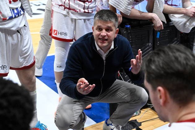 Croatia, Zagreb, 270226. KC Drazen Petrovic. World Cup qualification basketball match, Croatia - Germany. In the photo: Tomislav Mijatovic. Photo: Goran Mehkek CROPIX Zagreb Croatia Copyright: xxGoranxMehkekx hrvatska_njemacka43-270226