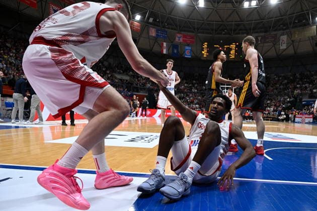 Croatia, Zagreb, 270226. KC Drazen Petrovic. World Cup qualification basketball match, Croatia - Germany. In the photo: Jaleen Smith. Photo: Goran Mehkek CROPIX Zagreb Croatia Copyright: xxGoranxMehkekx hrvatska_njemacka44-270226