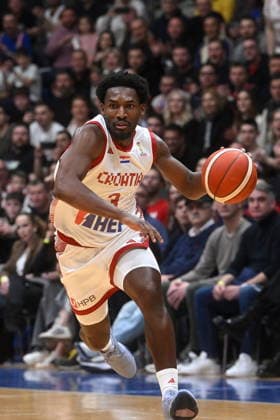 Croatia, Zagreb, 270226. KC Drazen Petrovic. World Cup qualification basketball match, Croatia - Germany. In the photo: Jaleen Smith. Photo: Goran Mehkek CROPIX Zagreb Croatia Copyright: xxGoranxMehkekx hrvatska_njemacka51-270226
