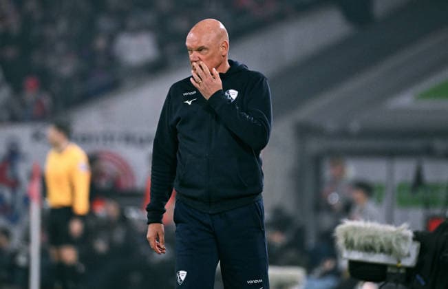 Football, 2 Bundesliga, Germany, Men, Season 2025 2026, 24 Matchday, Merkur Spiel Arena Düsseldorf, Fortuna Düsseldorf VfL Bochum 2 1 Head Coach Uwe Rösler BOC Action, Single Image