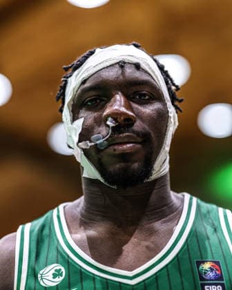 REPRO FREE *PRESS RELEASE NO REPRODUCTION FEE* EDITORIAL USE ONLY FIBA EuroBasket 2029 Pre-Qualifier, National Basketball Arena, Dublin 27 2 2026 Ireland vs Azerbaijan Ireland s Samuel Alajiki dejected after the match Samuel Alajiki dejected after the match 27 2 2026  Copyright: x INPHO BenxBradyx BB3_2202