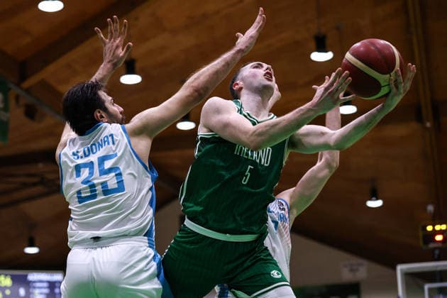 REPRO FREE *PRESS RELEASE NO REPRODUCTION FEE* EDITORIAL USE ONLY FIBA EuroBasket 2029 Pre-Qualifier, National Basketball Arena, Dublin 27 2 2026 Ireland vs Azerbaijan Ireland s CJ Fulton CJ Fulton 27 2 2026  Copyright: x INPHO BenxBradyx BB3_1399