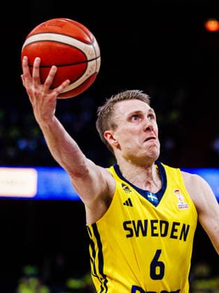 260227 Tobias Borg of Sweden during the FIBA World Cup Qualifier game between Sweden and Estonia on February 27, 2026 in Stockholm Photo Kenta Jönsson BILDBYRAN COP 210 KJ0314 basketball vm kval kval fiba world cup qualifiers sverige estland sweden estonia bbeng  Copyright: KENTAxJÖNSSON BB260227KJ118