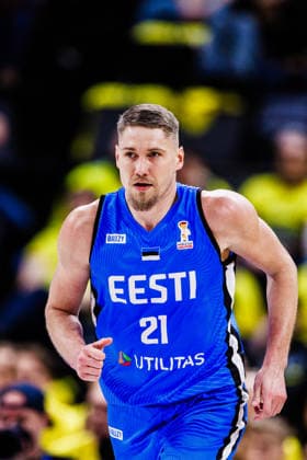260227 Janari Joesaar of Estonia during the FIBA World Cup Qualifier game between Sweden and Estonia on February 27, 2026 in Stockholm Photo Kenta Jönsson BILDBYRAN COP 210 KJ0314 basketball vm kval kval fiba world cup qualifiers sverige estland sweden estonia bbeng  Copyright: KENTAxJÖNSSON BB260227KJ122