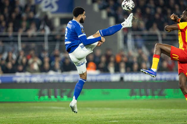 FOOTBALL : Racing Strasbourg vs Lens FC - ligue 1 - Strasbourg - 27 02 26 GuÃ la DouÃ 22 (RCS)  Copyright: xelyxandroxcegarrax