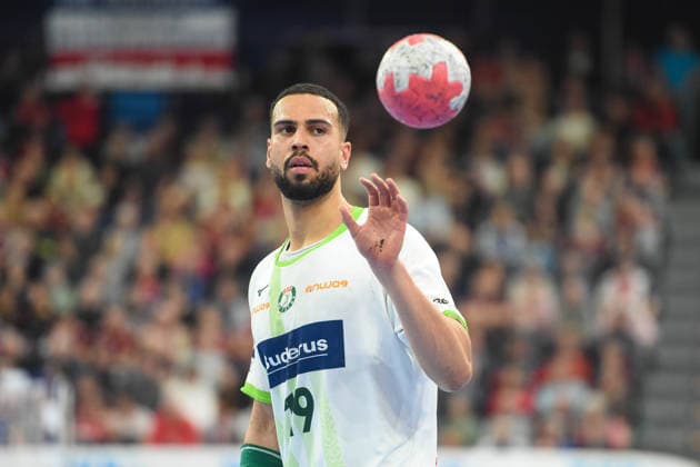 Handball I Men I Season 2025 2026 I Bundesliga I 23 Matchday I SG Flensburg Handewitt HSG Wetzlar I 27 02 2026 Philipp Ahouansou 19, HSG Wetzlar Copyright: xLobeca JanxKirschnerx