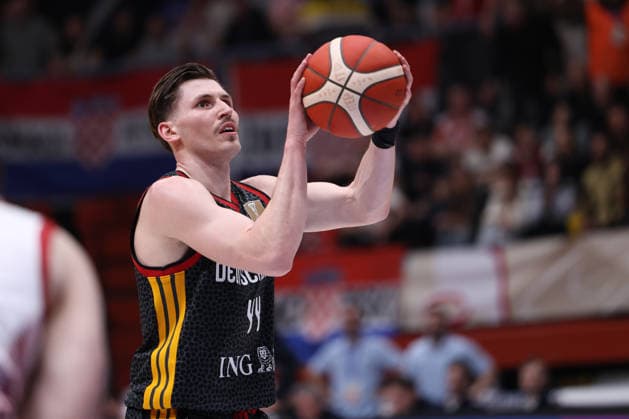 Zagreb, Croatia, 27.2.2026. FIBA Baskeball World Cup, European Qualifiers, First Round Group E, Drazen Petrovic Basketball Center, Croatia (CRO). Croatia vs Germany (93 - 88) David KRAMER (44) 