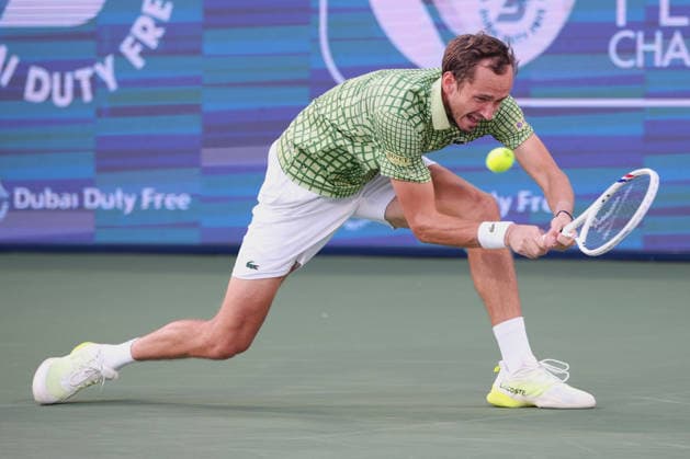 Daniil Medvedev, Dubai Duty Free Tennis Championships, Dubai, U A E Tennis Dubai Tennis Championships 2026 ATP Dubai Duty Free Tennis Stadium Dubai United Arab Emirates 28 February 2026 Copyright: xJuergenxHasenkopfx