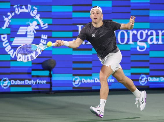 Tallon Griekspoor, Dubai Duty Free Tennis Championships, Dubai, U A E Tennis Dubai Tennis Championships 2026 ATP Dubai Duty Free Tennis Stadium Dubai United Arab Emirates 28 February 2026 Copyright: xJuergenxHasenkopfx