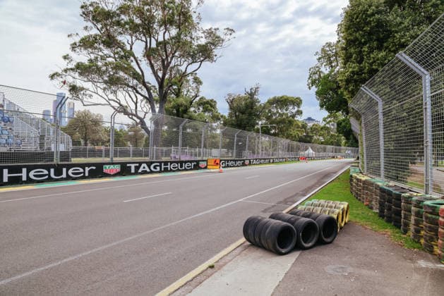 February 28, 2026, Melbourne, Victoria, Australia: MELBOURNE, AUSTRALIA - FEBRUARY 28 2026: Track build and preparations for the 2026 Formula 1 Australian Grand Prix Melbourne Australia - ZUMAp121 20260228_zsp_p121_003 Copyright: xChrisxPutnamx