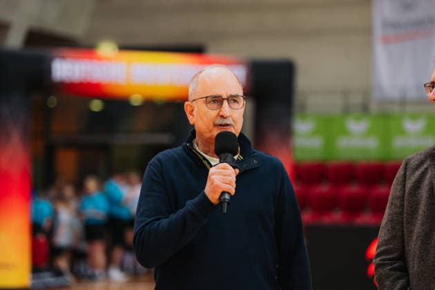 Karl Katz Chairman Fistball Department Schwaebischer Turnerbund e V , Fistball, German Championship, Final 4, Season 2025 2026, 28 02 2026, Fistball, German Championship, Final 4, Season 2025 2026, 28 02 2026, Stuttgart Copyright: xEibner-Pressefoto LarsxNeumannx EP_LNN