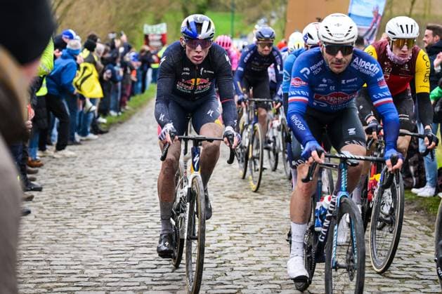 New Zealander Laurence Pithie of Red Bull-BORA-hansgrohe pictured in action during the 81st edition of the men s one-day cycling race Omloop Het Nieuwsblad (UCI World Tour), the opening race of the Flemish one-day classics season, 207,6 km from Gent to Ninove, Saturday 28 February 2026. DAVIDxPINTENS  x165932222x