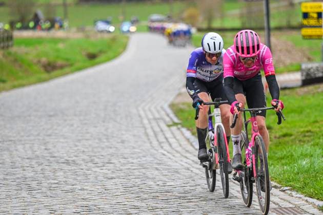 Omloop Het Nieuwsblad 2026 Cycling Race NINOVE, BELGIUM - FEBRUARY 28 : Asgreen Kasper (DEN) of EF Education EasyPost in action during the 81th edition of Omloop Het Nieuwsblad an UCI World Tour 1.UWT one day cycling road race for Men Elite of 207 km with start in Ghent and finish in Ninove on February 28, 2026 in Ninove, Belgium, 28 02 2026 ( Motordriver Kenny Verfaillie - Ninove Belgium  Copyright: xTimxDexWaelex