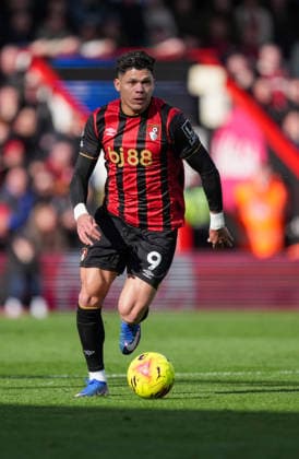 Bournemouth v Sunderland, Premier League, Football, Vitality Stadium, Bournemouth, UK - 28 Feb 2026 Evanilson of Bournemouth runs the ball. Bournemouth Vitality Stadium Bournemouth UK, UK NEWSPAPERS OUT Copyright: xSeanxRyanx
