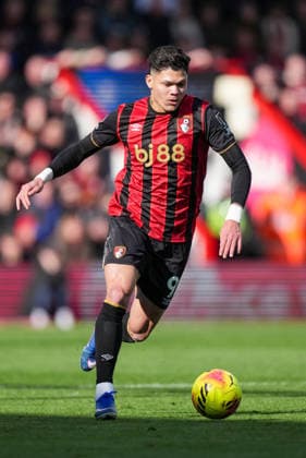 Bournemouth v Sunderland, Premier League, Football, Vitality Stadium, Bournemouth, UK - 28 Feb 2026 Evanilson of Bournemouth runs the ball. Bournemouth Vitality Stadium Bournemouth UK, UK NEWSPAPERS OUT Copyright: xSeanxRyanx
