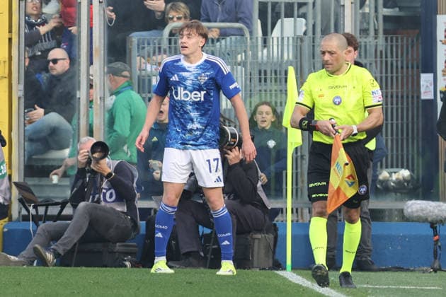 Como™s Jesus Rodriguez celebrate during the Serie A soccer match between Como and Lecce at the Giuseppe Sinigaglia stadium in Como, north Italy - February 28, 2026 - Soccer.  Copyright: xAntonioxSaia LaPressex
