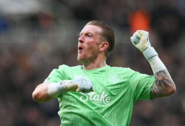 Jordan Pickford goalkeeper for Everton celebrates their second goal Newcastle United v Everton, Premier League, Football, St James Park, Newcastle, UK - 28 Feb 2026Newcastle St James Park United Kingdom EDITORIAL USE ONLY No use with unauthorised audio, video, data, fixture lists, club league logos or live services. Online in-match use limited to 120 images, no video emulation. No use in betting, games or single club league player publications. Copyright: xRichardxLee Shutterstockx 16708426ao