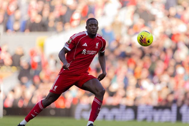 Football - FA Premier League - Liverpool FC v West Ham United FC LIVERPOOL, ENGLAND - Saturday, February 28, 2026: Liverpool s Ibrahima KonatÃ during the FA Premier League match between Liverpool FC and West Ham United FC at Anfield. (Photo by David Rawcliffe Propaganda) LIVERPOOL Anfield MERSEYSIDE ENGLAND  Copyright: xDavidxRawcliffex P2026-02-28-Liverpool_West_Ham-101