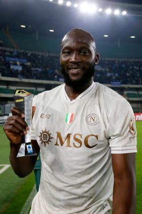 Napoli s Romelu Lukaku Panini Player of the match Serie A Enilive 2025 2026 during the Serie A soccer match between Hellas Verona and Napoli at the Bentegodi Stadium in Verona, north west Italy - Saturday , February 28 , 2026. - Soccer .  Copyright: xPaolaxGarbuio Lapressex