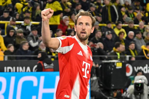Harry Kane (Muenchen 9) jubelt nach dem Tor zum 1:2 28.02.2026 ¢ Fussball ¢ Borussia Dortmund vs FC Bayern Muenchen , Signal Iduna Park, Dortmund, DFB DFL REGULATIONS PROHIBIT ANY USE OF PHOTOGRAPHS AS IMAGE SEQUENCES AND OR QUASI-VIDEO *** Harry Kane Muenchen 9 cheers after scoring 1 2 28 02 2026 ¢ Football ¢ Borussia Dortmund vs FC Bayern Muenchen , Signal Iduna Park, Dortmund, DFB DFL REGULATIONS PROHIBIT ANY USE OF PHOTOGRAPHS AS IMAGE SEQUENCES AND OR QUASI VIDEO Copyright: xpepphotox xHorstxMauelshagenx pep00321, pep_20260228_hm_294885