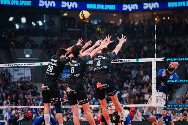 Volleyball, DVV Cup, VfB Friedrichshafen - SVG Lüneburg