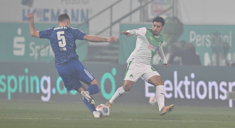 28 02 2026 Soccer Season 2025 2026 2 Soccer Bundesliga 24 Matchday SpVgg Greuther Fürth Kleeblatt SGF FC Schalke 04 Sportfoto Zink xwoxzix DFL regulations prohibit any use of photographs as image sequences and or quasi video only for editorial use Timo Becker 5, FC Schalke 04 S04 Sayfallah Ltaief 47, SpVgg Greuther Fürth