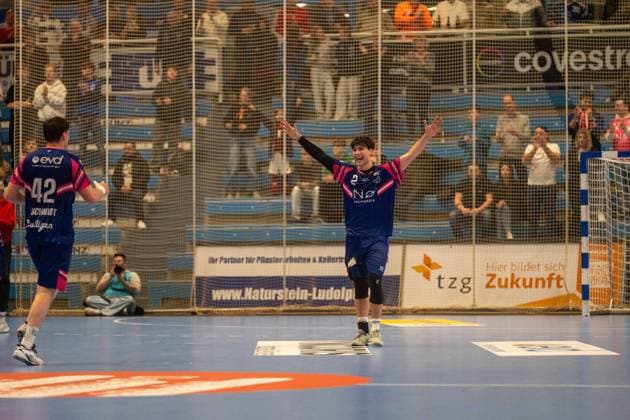 , TSV Dormagen vs TuSEM Essen, Handball, 2 HBL, 22 Matchday, Season 2025 26, 28 02 2026, TSV Dormagen vs TuSEM Essen, Handball, 2 HBL, 22 Matchday, Season 2025 26, 28 02 2026 Dormagen Copyright: xEibner-Pressefoto LukasxBaldygax EP_LBA