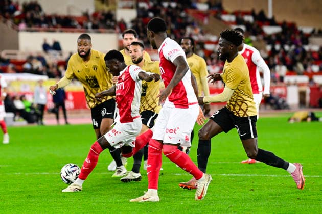 FOOTBALL : AS Monaco VS Angers SCO - Ligue 1 McDonald s - 28 02 2026 Lamine Camara (ASM) - Ligue 1 McDonald s match between AS Monaco and Angers SCO on February 28, 2026 at the Louis II Stadium in Monaco MonacoMonaco  Copyright: xWilliamxCannarellax