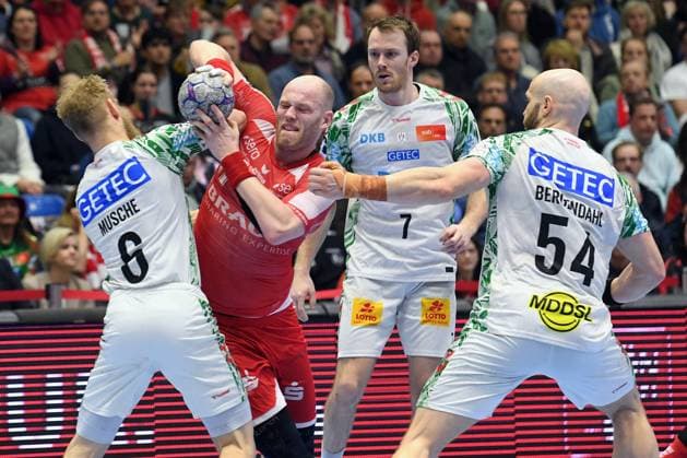 Arnar Freyr Arnarsson MT Melsungen 21 on the ball , Matthias Musche SC Magdeburg 6 , Felix Claar SC Magdeburg 7 , Oscar Bergendahl SC Magdeburg 54 , GER, MT Melsungen SC Magdeburg, Handball, 1 Bundesliga, Matchday 23, Season 2025 2026, 28 02 2026, GER, MT Melsungen SC Magdeburg, Handball, 1 Bundesliga, Matchday 23, Season 2025 2026, 28 02 2026 Kassel Copyright: xEibner-Pressefotox xRolandxSippelx EP_RSL